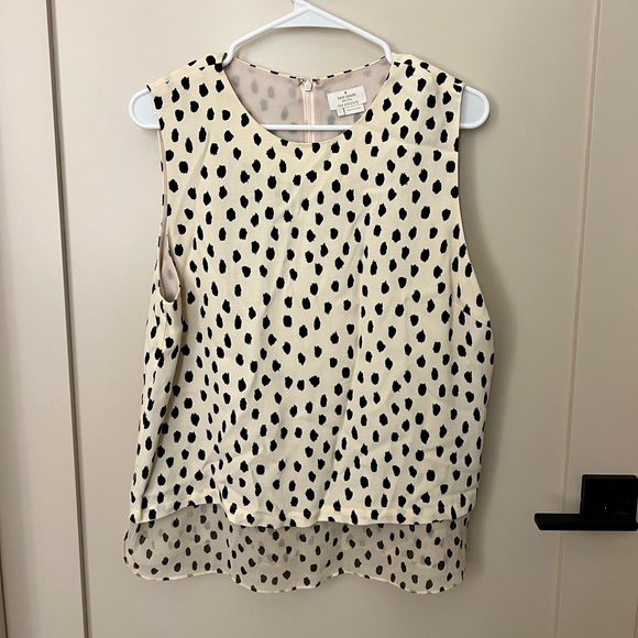 Kate Spade Black and White Sleeveless Blouse - Picture 1 of 1